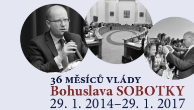 36 měsíců vlády Bohuslava Sobotky: 29. 1. 2014 – 29. 1. 2017