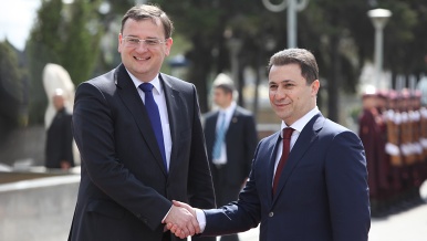 Prime Minister Petr Nečas visited the Republic of Macedonia on 17 April 2012