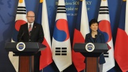 Czech Premier Sobotka Meets Korean President Park Geun-hye, 26 February 2015.