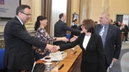 Před jednáním vlády se zástupci Asociace krajů České republiky 25. března 2015.