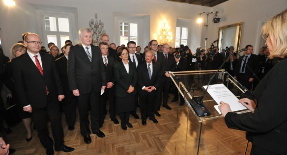 On 4 December 2014, Prime Minister Sobotka and Minister-President of Bavaria, Horst Seehofer jointly opened the representation of the Free State of Bavaria in the CR.