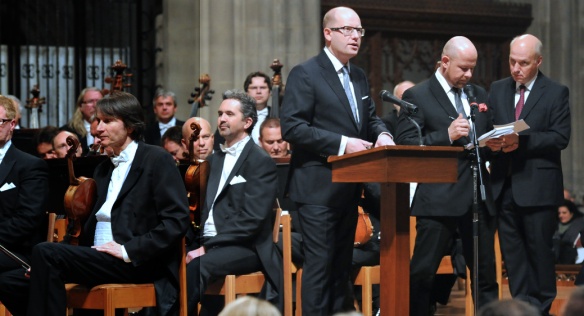 Projev předsedy vlády Bohuslava Sobotky před vystoupením České filharmonie, 17. listopadu 2014.