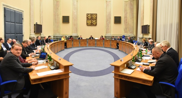 Před jednáním tripartity, 4. ledna 2018.