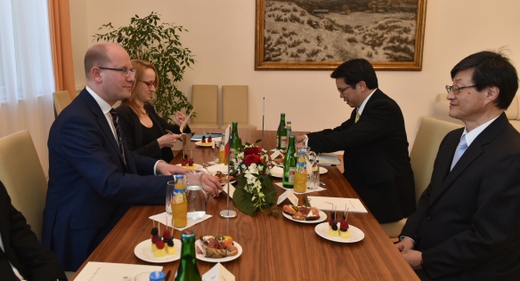 Prime Minister Bohuslav Sobotka received Ambassador Extraordinary and Plenipotentiary of Japan, Tetsuo Yamakawa, 2 March 2017.