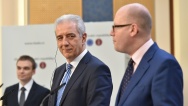 Press conference following Prime Minister Sobotka’s meeting with President of the Bundesrat Tillich, 24 February 2016.