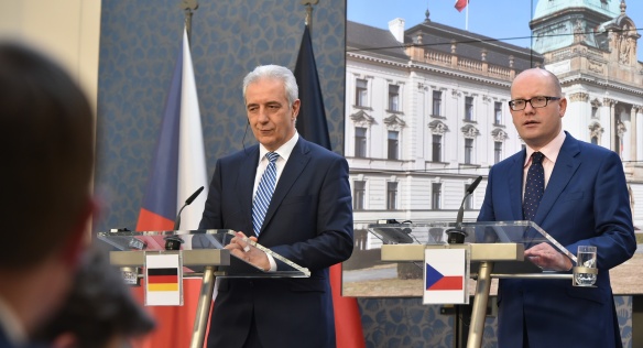 Press conference following Prime Minister Sobotka’s meeting with President of the Bundesrat Tillich, 24 February 2016.