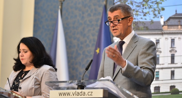 Tisková konference po jednání vlády, 23. května 2018.
