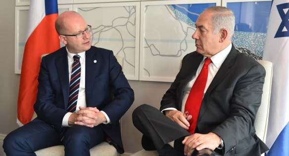 Negotiations of Prime Minister Bohuslav Sobotka with Israel’s Prime Minister Benjamin Netanyahu, 19 July 2017.