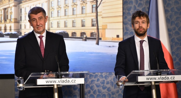 Tisková konference po jednání vlády, 10. ledna 2018.