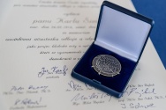 Slavnostní předávání pamětních dekretů a odznaků účastníkům odboje a odporu proti komunismu, 20. února 2018.