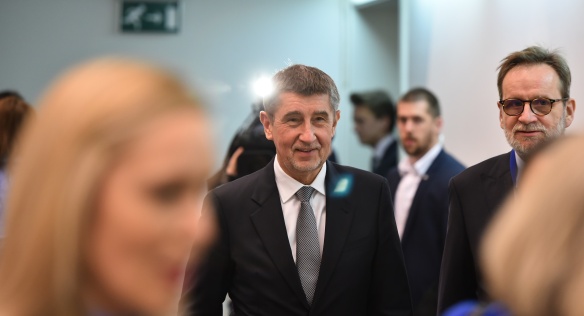 Prime Minister Andrej Babiš met in Brussels with Czechs working in EU institutions, 21 March 2018.