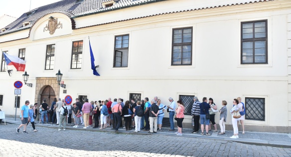 Den otevřených dveří v Hrzánském paláci, 8. května 2018.