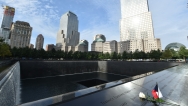 Prime Minister Sobotka pays tribute to 9/11 victims at Ground Zero in New York, on 29 September 2015.