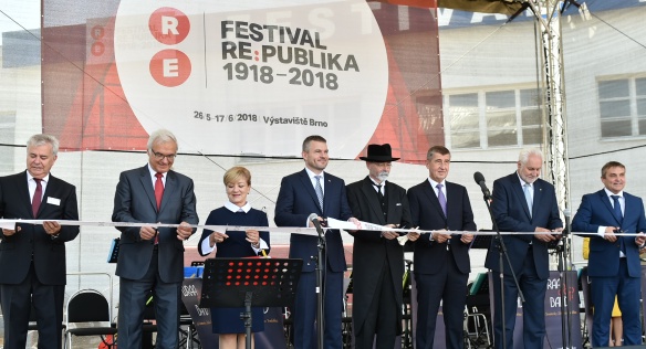 Slavnostní zahájení festivalu Re:publika na Brněnském výstavišti, 26. května 2018.