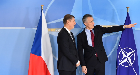 Prime Minister Andrej Babiš met with Jens Stoltenberg, NATO Secretary General, 22 March 2018.