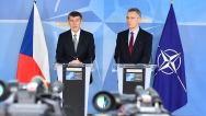 Press conference after the meeting of Premier Babiš with the Secretary General of NATO, Mr Stoltenberg, 22 March 2018.