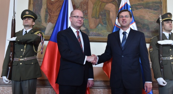 Prime Minister Bohuslav Sobotka meets Slovenian Prime Minister Miro Cerar, 23 January 2017.