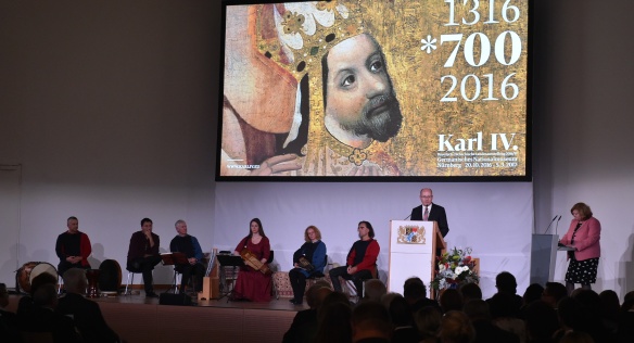 The Prime Minister Bohuslav Sobotka opened the exhibition devoted to Charles IV. in Nuremberg, 19 October 2016.