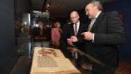 The Prime Minister Bohuslav Sobotka opened the exhibition devoted to Charles IV. in Nuremberg, 19 October 2016.