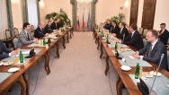 Prime Minister Bohuslav Sobotka met the Chairman of the National Council, Andrej Danko, 25 September 2017.