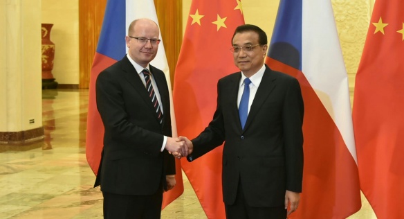 Prime Minister Sobotka holds talks Prime Minister of the Chinese People’s Republic Li Keqiang, 17 June 2016.