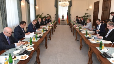 Jednání delegací České republiky a Spolkové republiky Německo, 25. srpna 2016.