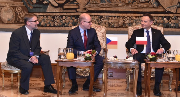 Prime Minister Bohuslav Sobotka met the President of the Republic of Poland Andrzej Duda on Tuesday the 15th of March 2016.
