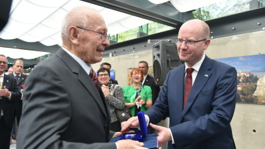 Prime Minister Bohuslav Sobotka attends a reception on the occasion of the 95th anniversary of the establishment of diplomatic relations, 11 May 2017.