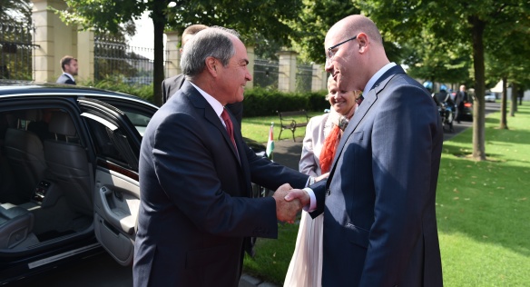 Prime Minister Bohuslav Sobotka met Jordanian Prime Minister Hani Fawzi Al-Mulkim on 22 August 2017.