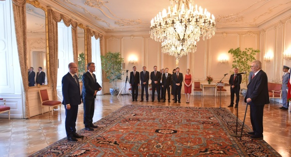 Prezident ČR Miloš Zeman jmenoval do funkce ministra školství, mládeže a tělovýchovy Stanislava Štecha, 21. června 2017.