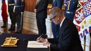 Andrej Babiš byl 6. června 2018 na Pražském hradě jmenován předsedou vlády České republiky.