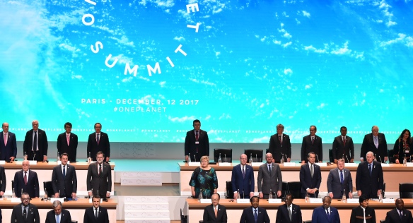 Předseda vlády Bohuslav Sobotka se zúčastnil Summitu One Planet v Paříži, 12. prosince 2017.