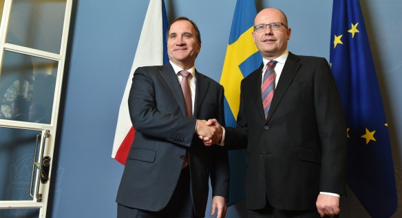 Prime Minister Bohuslav Sobotka met with the Prime Minister of the Kingdom of Sweden, Stefan Löfven, 3 November 2016.
