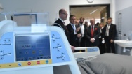Prime Minister Bohuslav Sobotka visited the Nya Karolinska hospital, 4 November 2016.