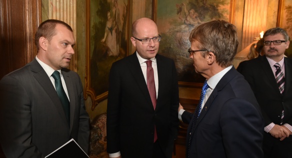 Prime Minister Bohuslav Sobotka met with the State Secretary to the Swedish Ministry of Defence, Jan Salestrand, 4 November 2016.