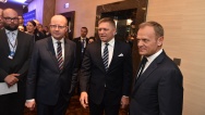 Předseda vlády Bohuslav Sobotka se setkal s předsedou Evropské rady Donaldem Tuskem, 28. května 2017.