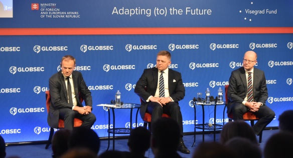 Prime Minister Bohuslav Sobotka participated at the Globsec security forum, 28 May 2017.