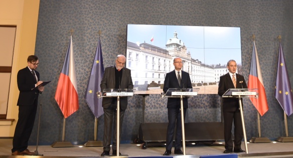 Tisková konference po jednání tripartity, 20. února 2017.