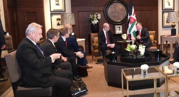 Prime Minister Bohuslav Sobotka was received by King Abdullah II bin Al-Hussein on 25 October 2015.