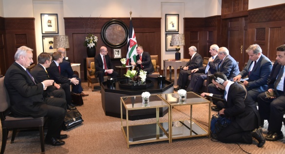 Prime Minister Bohuslav Sobotka was received by King Abdullah II bin Al-Hussein on 25 October 2015.