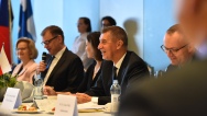 Předseda vlády Andrej Babiš se zúčastnil Česko-finského business fóra, 21. května 2018. 