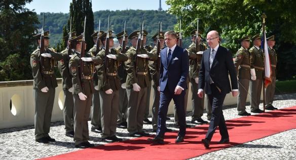 On Wednesday 8th June, 2016, Prime Minister Bohuslav Sobotka met in Krámář´s Villa his Slovak counterpart Robert Fico.