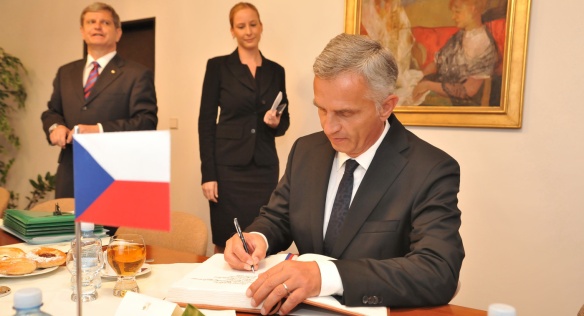 On Wednesday 10 September 2014, Prime Minister Sobotka met the Federal President of the Swiss Confederation, Burkhalter.
