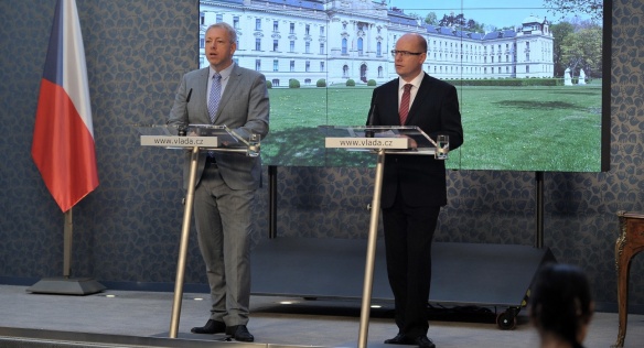 Tisková konference k aktuální situaci České pošty, 2. října 2014.