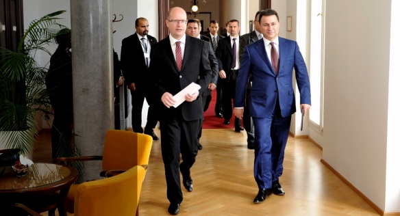On Thursday 2 October 2014, Prime Minister Bohuslav Sobotka met the Prime Minister of the Republic of Macedonia, Nikola Gruevski.