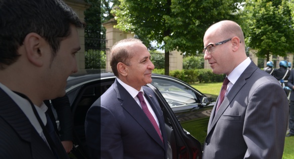 The Czech Prime Minister Bohuslav Sobotka met on Tuesday 2 June 2015 with the Armenian Prime Minister Hovik Abrahamyan.