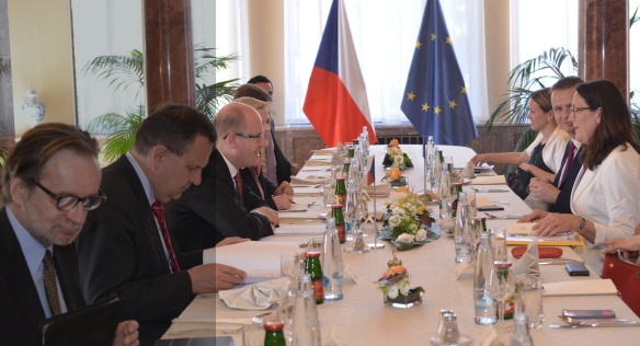 The Czech Prime Minister Bohuslav Sobotka met on Friday 5 June 2015 with the European Commissioner for Trade Cecilia Malmström.