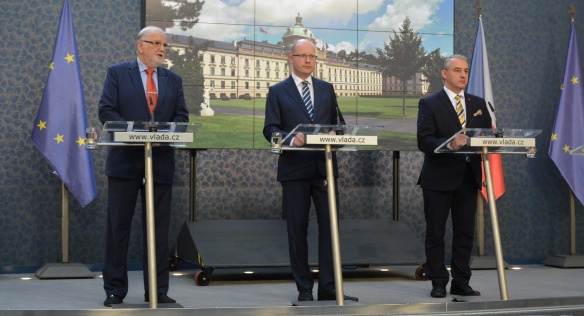 Tisková konference po jednání tripartity, 17. července 1217.
