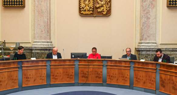 Rada vlády pro výzkum, vývoj a inovace se sešla k jednání ve Strakově akademii, 27. října 2023.