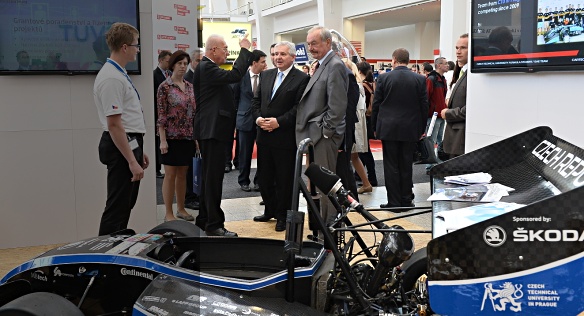 Premier Jiří Rusnok attended the opening ceremony of the 55th edition of the Brno International Engineering Fair on Monday, 7 October 2013.